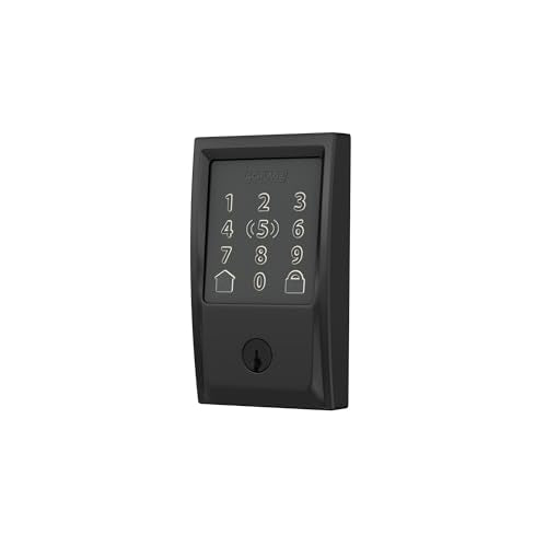Schlage Encode Plus Smart Wi-Fi Lock for Front Door, Keyless Entry Deadbolt, Unlock with Apple Watch, Built-in WiFi and App Control, Easy Install, Alexa & Apple HomeKit Compatible, Satin Nickel