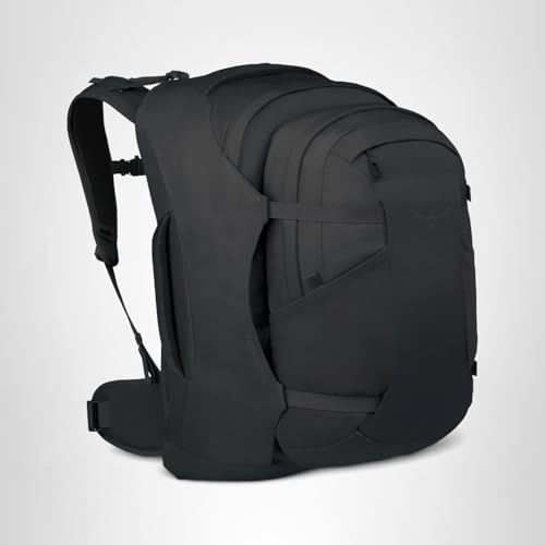 Osprey Farpoint 40L Men's Travel Backpack - Carry On Bag with Laptop Sleeve and Toiletry Pocket, Black