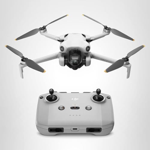 DJI Mini 4 Pro (DJI RC 2), Drones with Camera for Adults 4K, Under 0.549 lbs/249 g, 34 Mins Flight Time, 20km Max Video Transmission Distance, Omnidirectional Vision Sensing, Mini Drone for Beginners