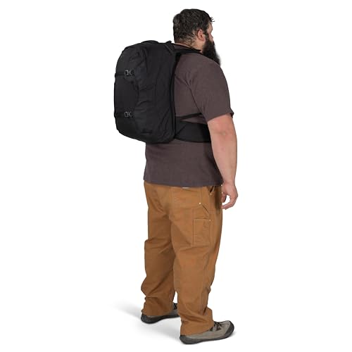 Osprey Farpoint 40L Men's Travel Backpack - Carry On Bag with Laptop Sleeve and Toiletry Pocket, Black