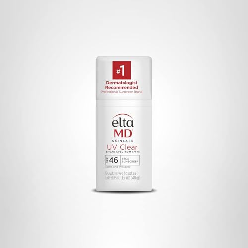 EltaMD UV Clear Tinted Face Sunscreen SPF 46, Oil Free Sunscreen for Sensitive Skin with Zinc Oxide, Dermatologist Recommended