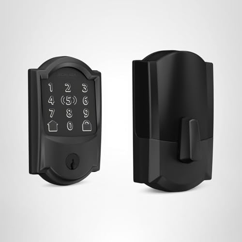 Schlage Encode Plus Smart Wi-Fi Lock for Front Door, Keyless Entry Deadbolt, Unlock with Apple Watch, Built-in WiFi and App Control, Easy Install, Alexa & Apple HomeKit Compatible, Satin Nickel
