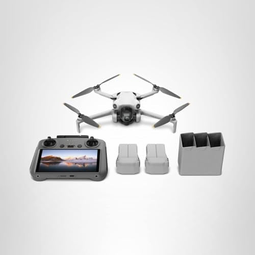 DJI Mini 4 Pro (DJI RC 2), Drones with Camera for Adults 4K, Under 0.549 lbs/249 g, 34 Mins Flight Time, 20km Max Video Transmission Distance, Omnidirectional Vision Sensing, Mini Drone for Beginners