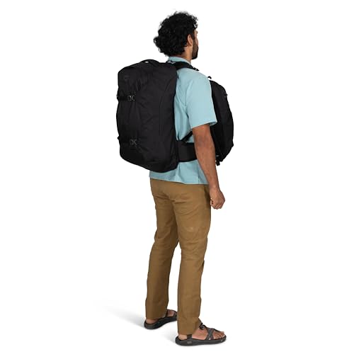 Osprey Farpoint 40L Men's Travel Backpack - Carry On Bag with Laptop Sleeve and Toiletry Pocket, Black