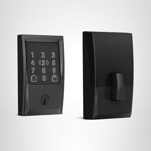 Schlage Encode Plus Smart Wi-Fi Lock for Front Door, Keyless Entry Deadbolt, Unlock with Apple Watch, Built-in WiFi and App Control, Easy Install, Alexa & Apple HomeKit Compatible, Satin Nickel