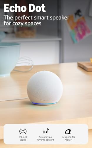 Amazon Echo Dot (newest model) - Vibrant sounding speaker, Designed for Alexa+, Great for bedrooms, dining rooms and offices, Charcoal