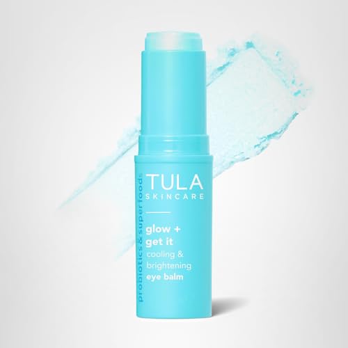 TULA Skin Care Spresso Energizing Eye Balm - Energizing & Hydrating Caffeine Under Eye Treatment for Dark Circles, Portable and Perfect to Use On-the-go, 0.35 oz.