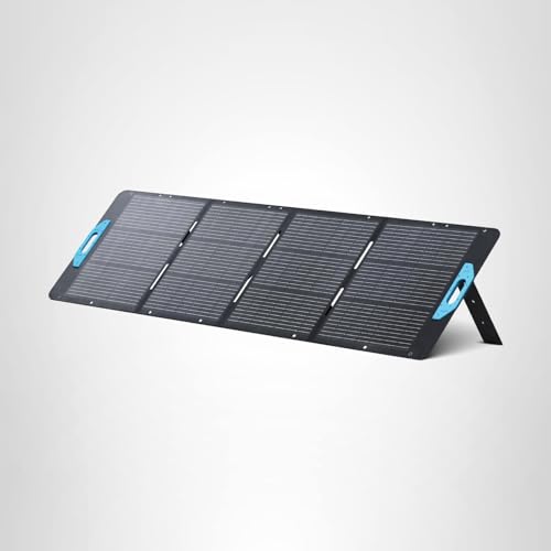 Anker SOLIX PS200 Solar Panel with Adjustable Kickstand, 200W Foldable Portable Solar Charger, IP67 Waterproof, 23% Higher Energy Conversion Efficiency, for Camping, RVs, and Blackouts