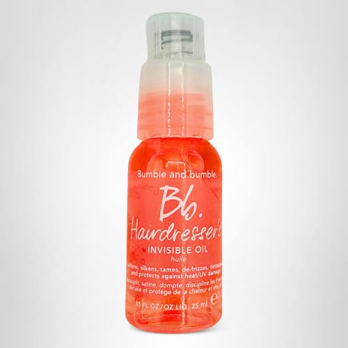 Bumble and bumble. Hairdresser's Invisible Oil Frizz-Reducing Hair Oil | Heat Protection, Frizz Control + Shine | Curly, Wavy, Straight | With Grapeseed, Coconut + Argan Oils