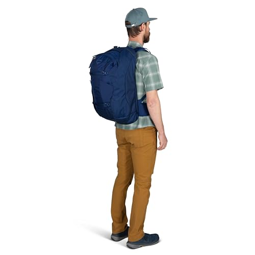 Osprey Farpoint 40L Men's Travel Backpack - Carry On Bag with Laptop Sleeve and Toiletry Pocket, Black