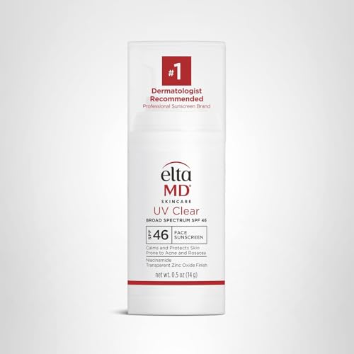 EltaMD UV Clear Tinted Face Sunscreen SPF 46, Oil Free Sunscreen for Sensitive Skin with Zinc Oxide, Dermatologist Recommended