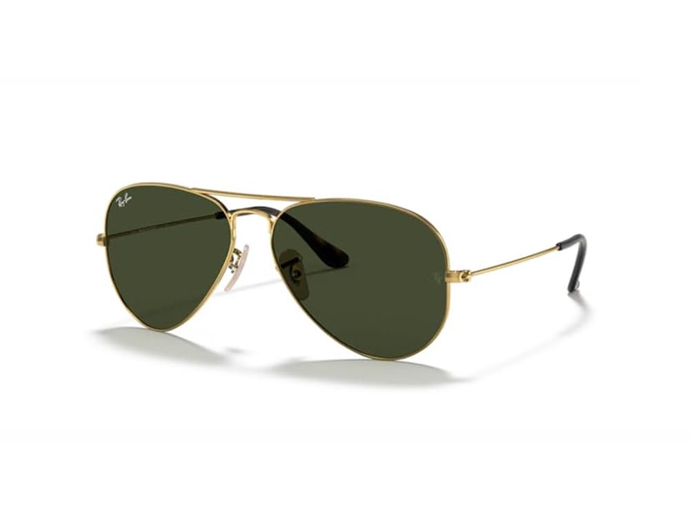 Ray-Ban RB3025 Metal Aviator Sunglasses For Men For Women +BUNDLE with ACCESSORY EYEWEAR KIT