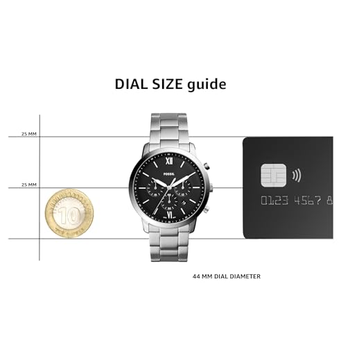 Fossil Men's Watch, Neutra Quartz Stainless Steel Chronograph Watch for Men