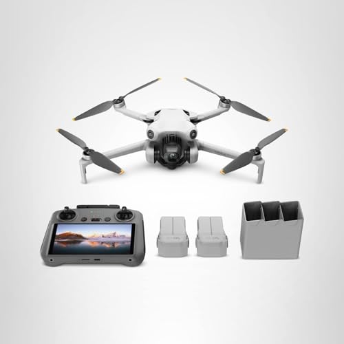 DJI Mini 4 Pro (DJI RC 2), Drones with Camera for Adults 4K, Under 0.549 lbs/249 g, 34 Mins Flight Time, 20km Max Video Transmission Distance, Omnidirectional Vision Sensing, Mini Drone for Beginners