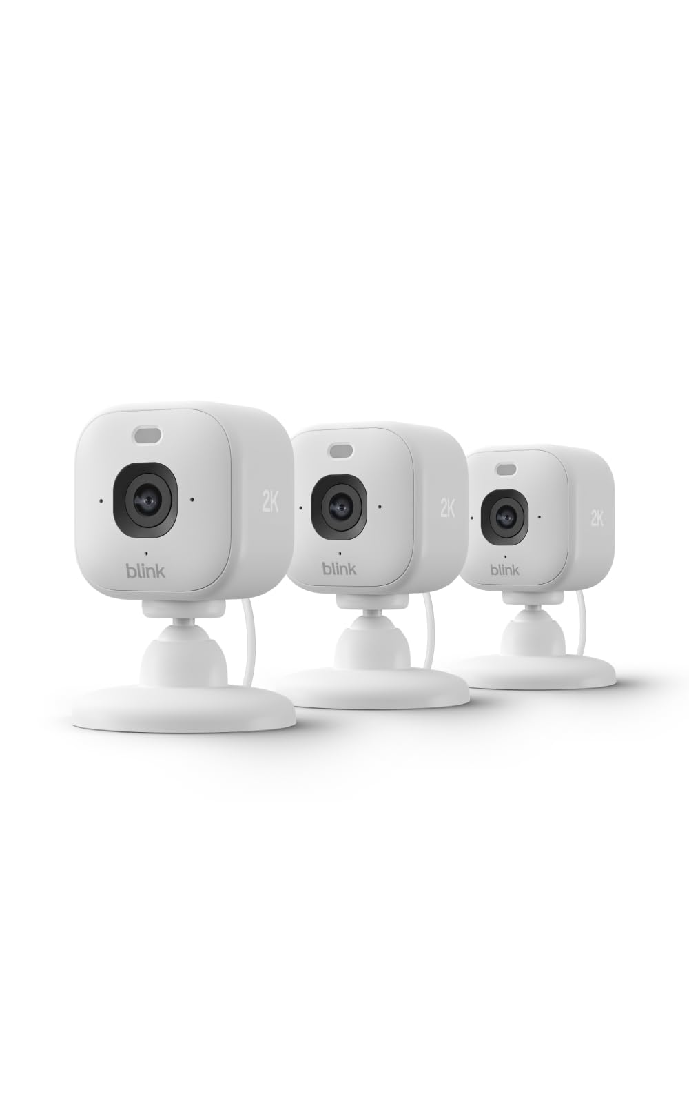 Blink Mini 2K+ (newest model) – Plug-in Home & Pet Indoor Security Camera with 2K video resolution, night vision, enhanced audio, motion detection – 2 cameras (Black)