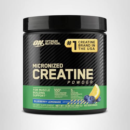 Optimum Nutrition Micronized Creatine Monohydrate Powder, Unflavored, 120 Servings, 600 Grams (Packaging May Vary)
