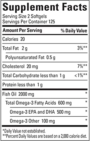 Nature Made Fish Oil Omega 3 Supplements, 1200 mg Softgels, Omega 3 Fish Oil for Healthy Heart Support, 230 Softgels, 115 Day Supply