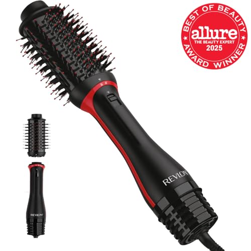 REVLON One Step Volumizer Plus Hair Dryer and Styler | More Volume, Less Damage, and More Styling Control for Easy and Fast Salon-Style Blowouts, Plus Travel Friendly (Black)