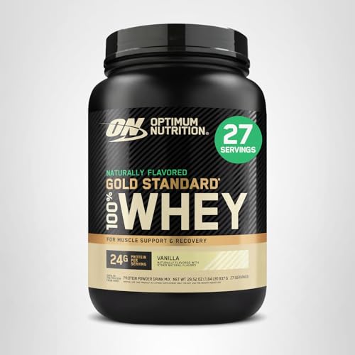 Optimum Nutrition Gold Standard 100% Whey Protein Powder, Double Rich Chocolate, 5 Pound (Packaging May Vary)
