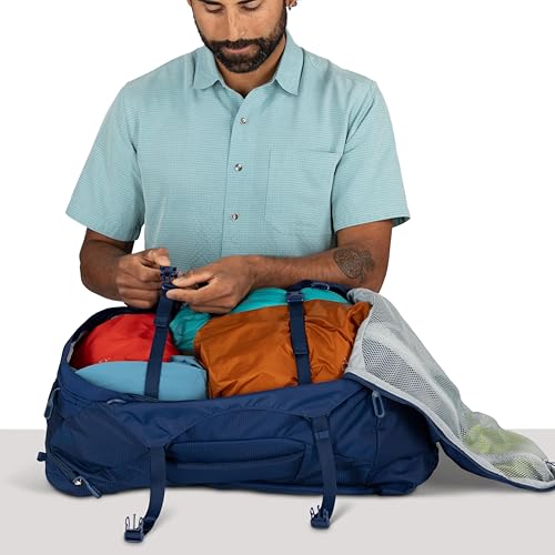 Osprey Farpoint 40L Men's Travel Backpack - Carry On Bag with Laptop Sleeve and Toiletry Pocket, Black