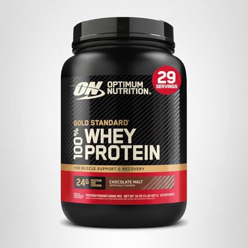 Optimum Nutrition Gold Standard 100% Whey Protein Powder, Double Rich Chocolate, 5 Pound (Packaging May Vary)