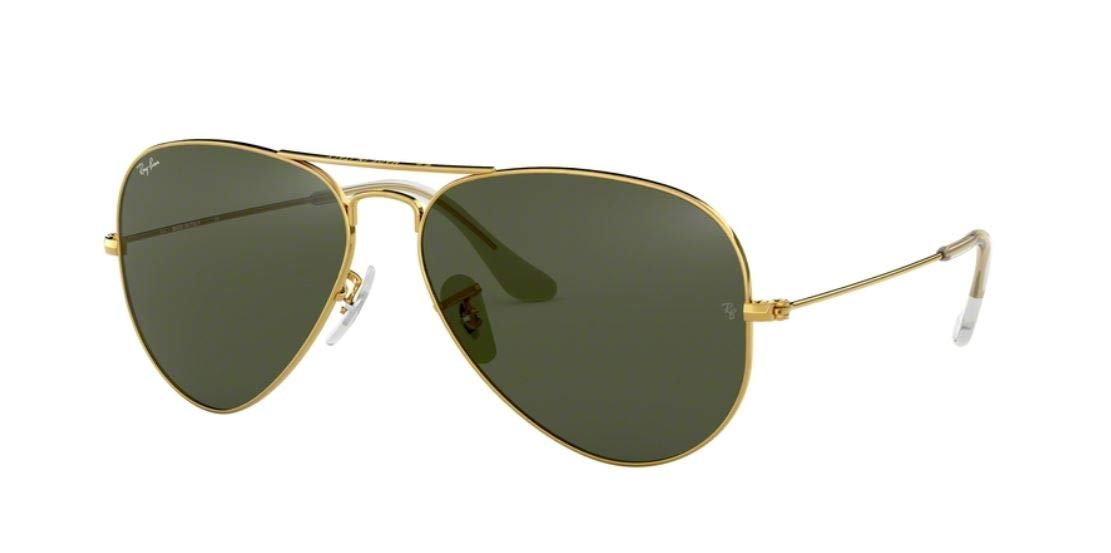 Ray-Ban RB3025 Metal Aviator Sunglasses For Men For Women +BUNDLE with ACCESSORY EYEWEAR KIT