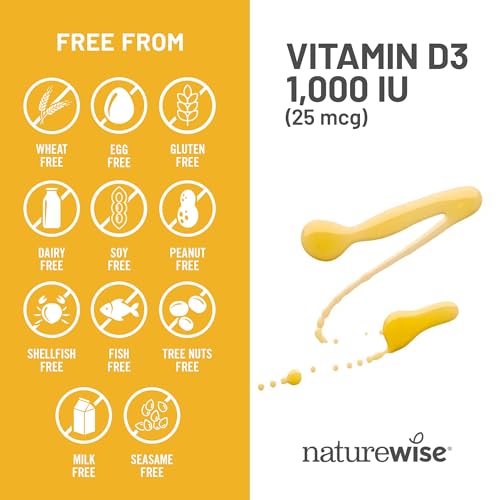 NatureWise Vitamin D3 5000iu (125 mcg) 1 Year Supply for Immune Support, Healthy Muscle Function, and Bone Health - Non-GMO, Gluten Free in Organic Extra Virgin Olive Oil, (Mini Softgel), 360 Count
