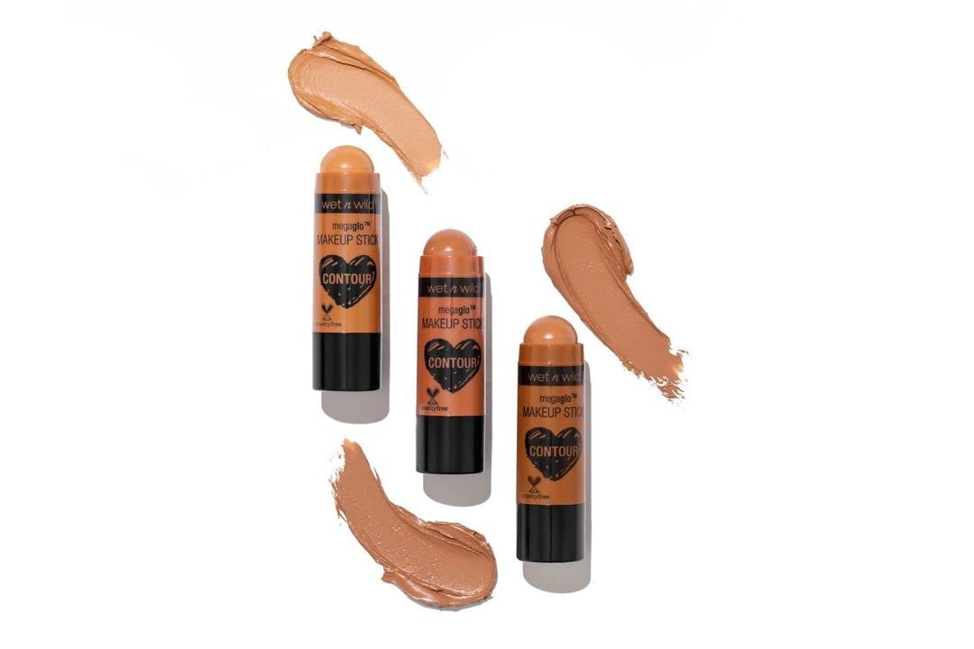 wet n wild MegaGlo Makeup Stick, Buildable Color, Versatile Use, Cruelty-Free & Vegan - When the Nude Strikes