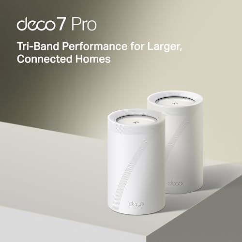 TP-Link Deco XE75 AXE5400 Tri-Band WiFi 6E Mesh System - Wi-Fi up to 7200 Sq.Ft, Engadget Rated Best Mesh for Most People, Replaces WiFi Router and Extender, AI-Driven Mesh New 6GHz Band, 3-Pack