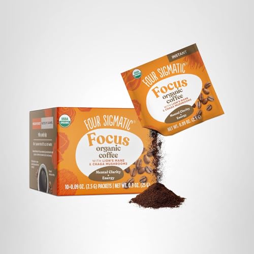Four Sigmatic Original Mushroom Coffee | High Dose Lion's Mane, Chaga, Turkey Tail, Cordyceps and Reishi | Energy, Focus & Immune Support | 30 Servings