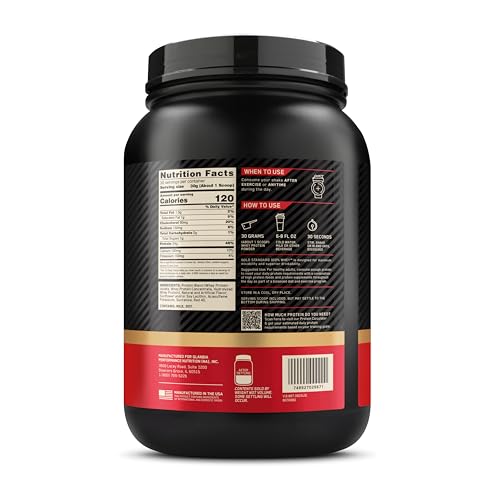 Optimum Nutrition Gold Standard 100% Whey Protein Powder, Double Rich Chocolate, 5 Pound (Packaging May Vary)