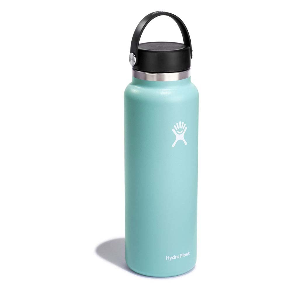 Hydro Flask Water Bottle - Insulated Stainless Steel - Wide Mouth Flex Lid, Non Spill, Leakproof and Refillable in 32 Oz White