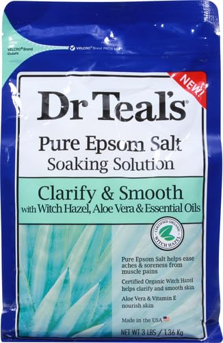 Dr Teal's Epsom Salt Bath Soaking Solution, Eucalyptus and Lavender, 2 Count, 3lb Bags - 6lbs Total