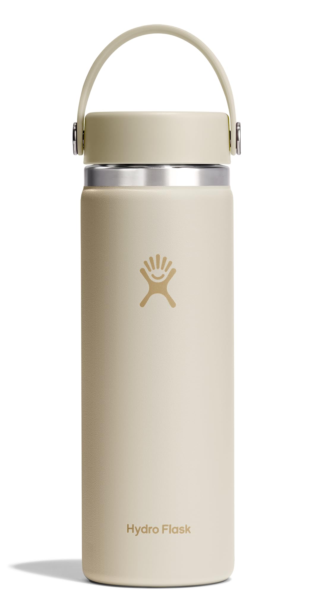 Hydro Flask Water Bottle - Insulated Stainless Steel - Wide Mouth Flex Lid, Non Spill, Leakproof and Refillable in 32 Oz White