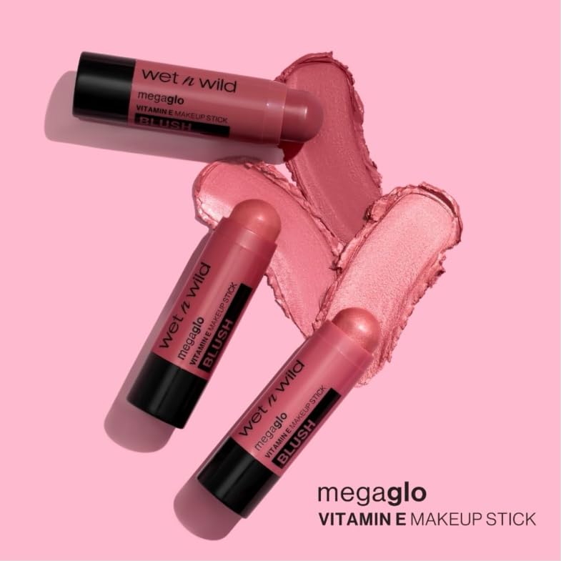 wet n wild MegaGlo Makeup Stick, Buildable Color, Versatile Use, Cruelty-Free & Vegan - When the Nude Strikes