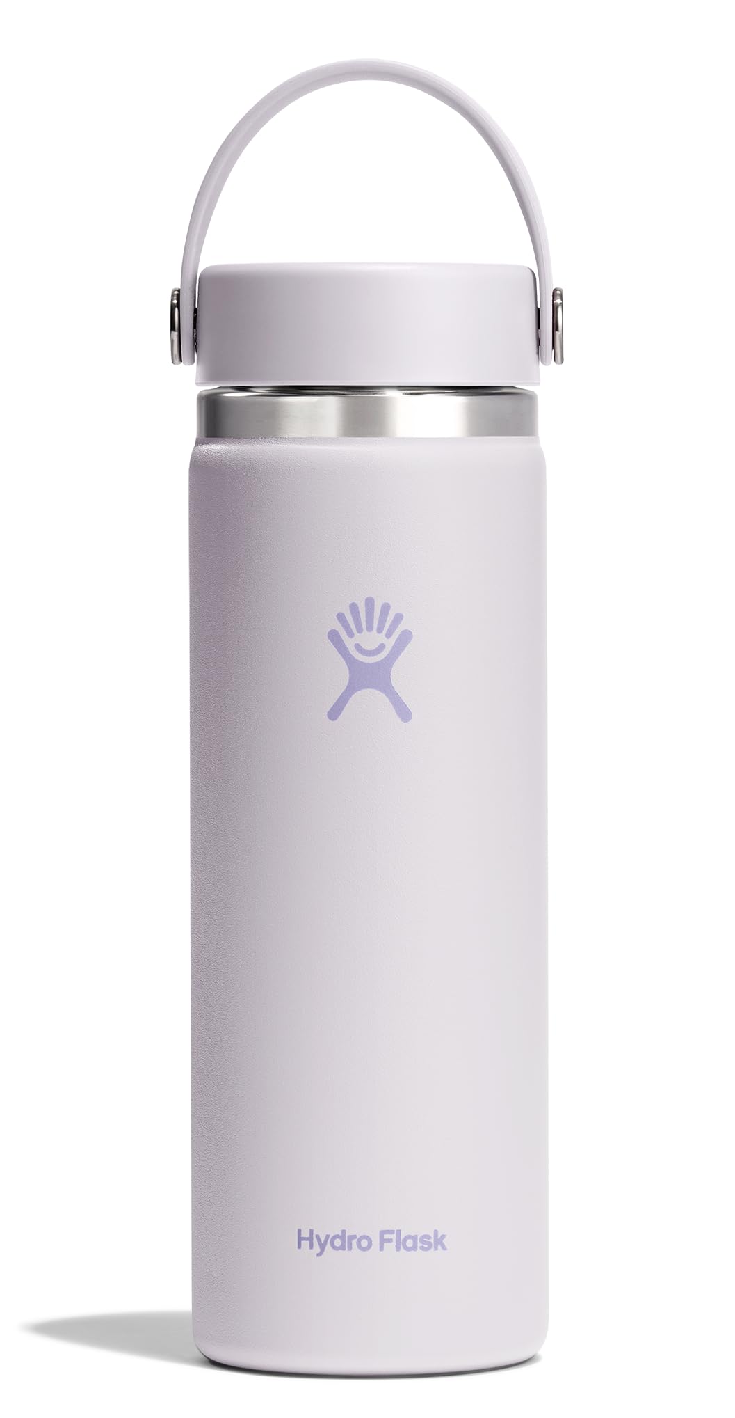 Hydro Flask Water Bottle - Insulated Stainless Steel - Wide Mouth Flex Lid, Non Spill, Leakproof and Refillable in 32 Oz White