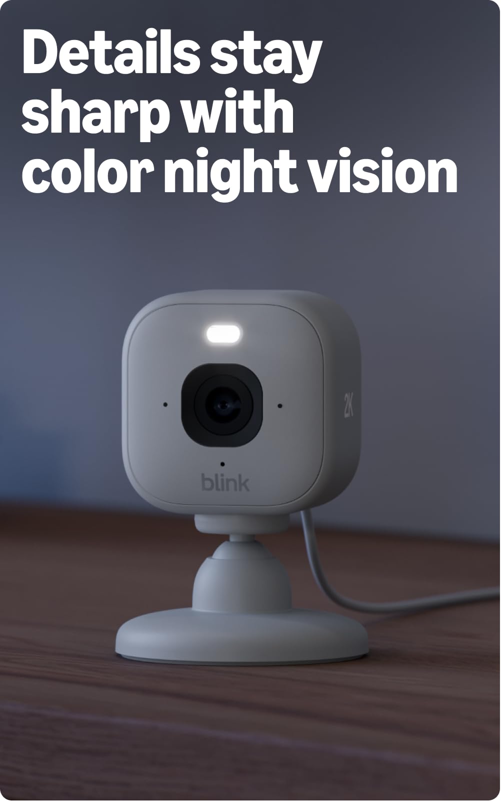 Blink Mini 2K+ (newest model) – Plug-in Home & Pet Indoor Security Camera with 2K video resolution, night vision, enhanced audio, motion detection – 2 cameras (Black)