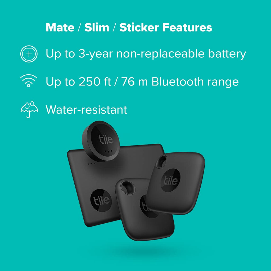 Tile Mate Essentials (2022) 4-pack (2 Mate, 1 Slim, 1 Sticker)