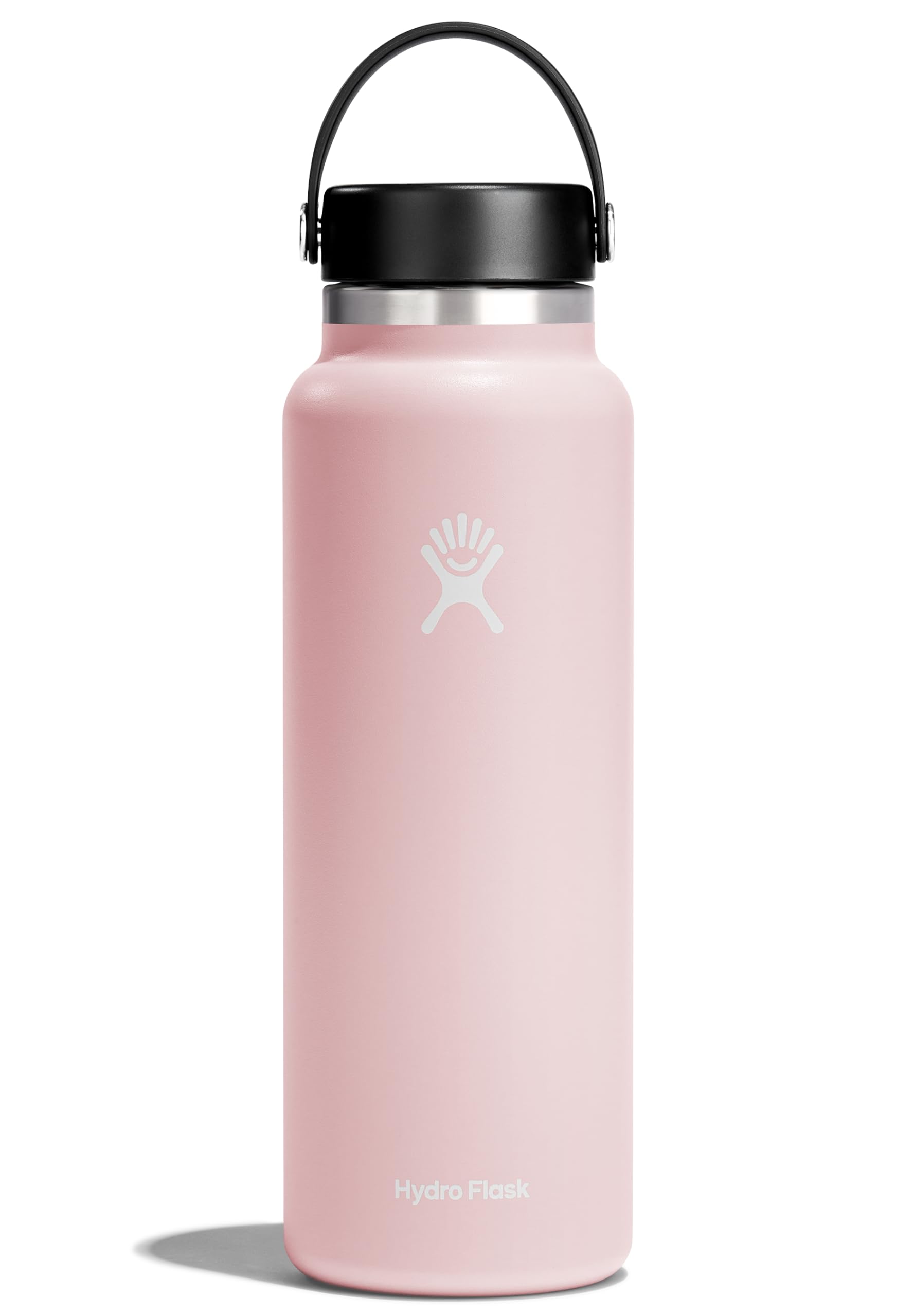 Hydro Flask Water Bottle - Insulated Stainless Steel - Wide Mouth Flex Lid, Non Spill, Leakproof and Refillable in 32 Oz White