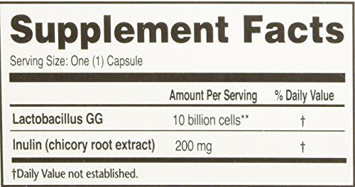 Culturelle Daily Probiotic Capsules For Men & Women, Most Clinically Studied Probiotic Strain, Digestive & Gut Health, Supports Occasional Diarrhea, Gas & Bloating, 1 Month Supply, 30 CT