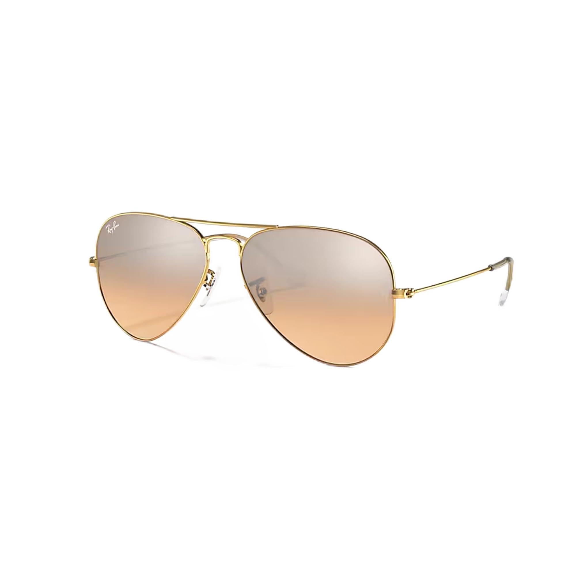 Ray-Ban RB3025 Metal Aviator Sunglasses For Men For Women +BUNDLE with ACCESSORY EYEWEAR KIT
