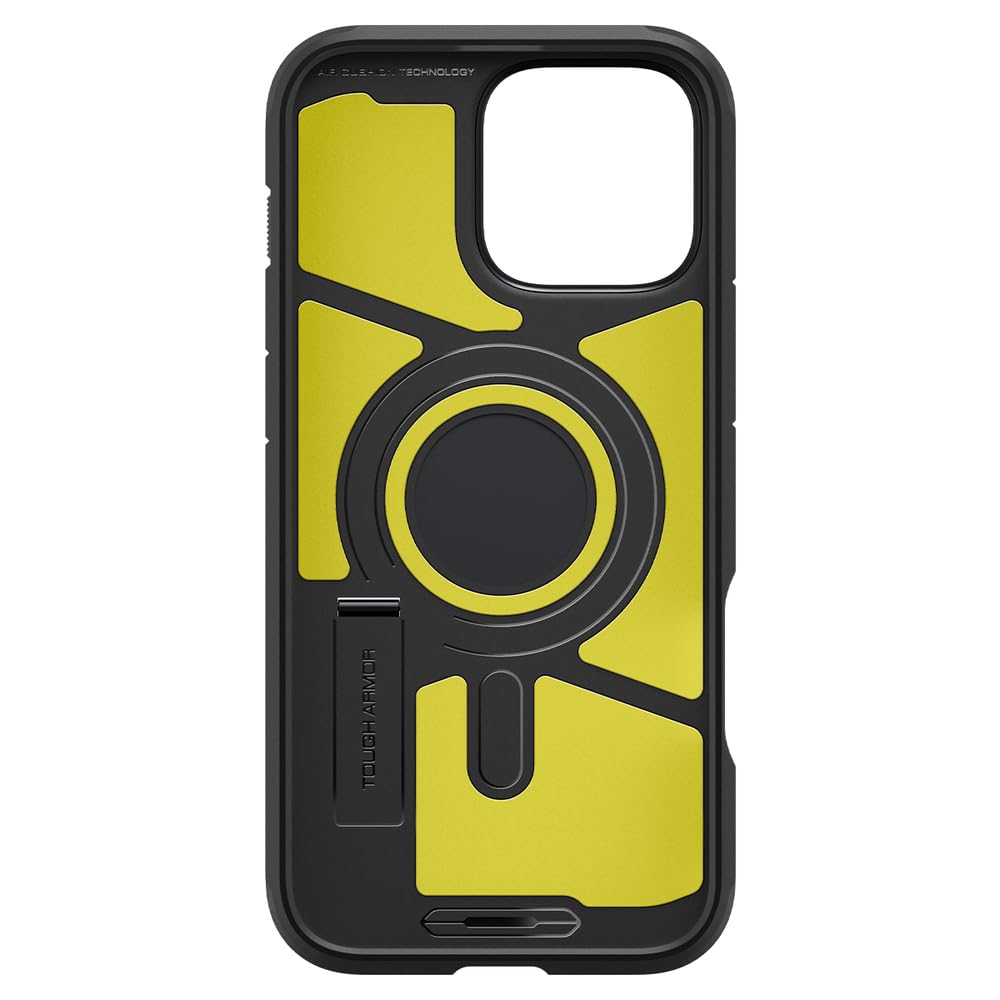 Spigen Tough Armor MagFit Designed for iPhone 15 Case (2023) [Kickstand] [Military-Grade Protection] Compatible with MagSafe - Black