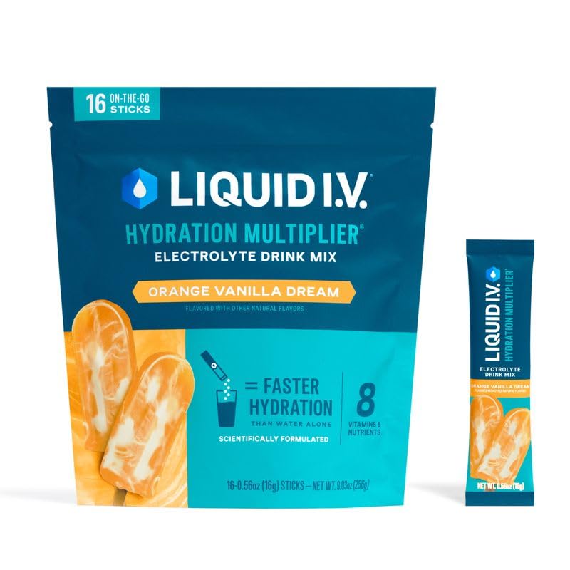 Liquid I.V.® Hydration Multiplier - Lemon Lime | Electrolyte Powder Drink Mix | 1 Pack (16 Servings)