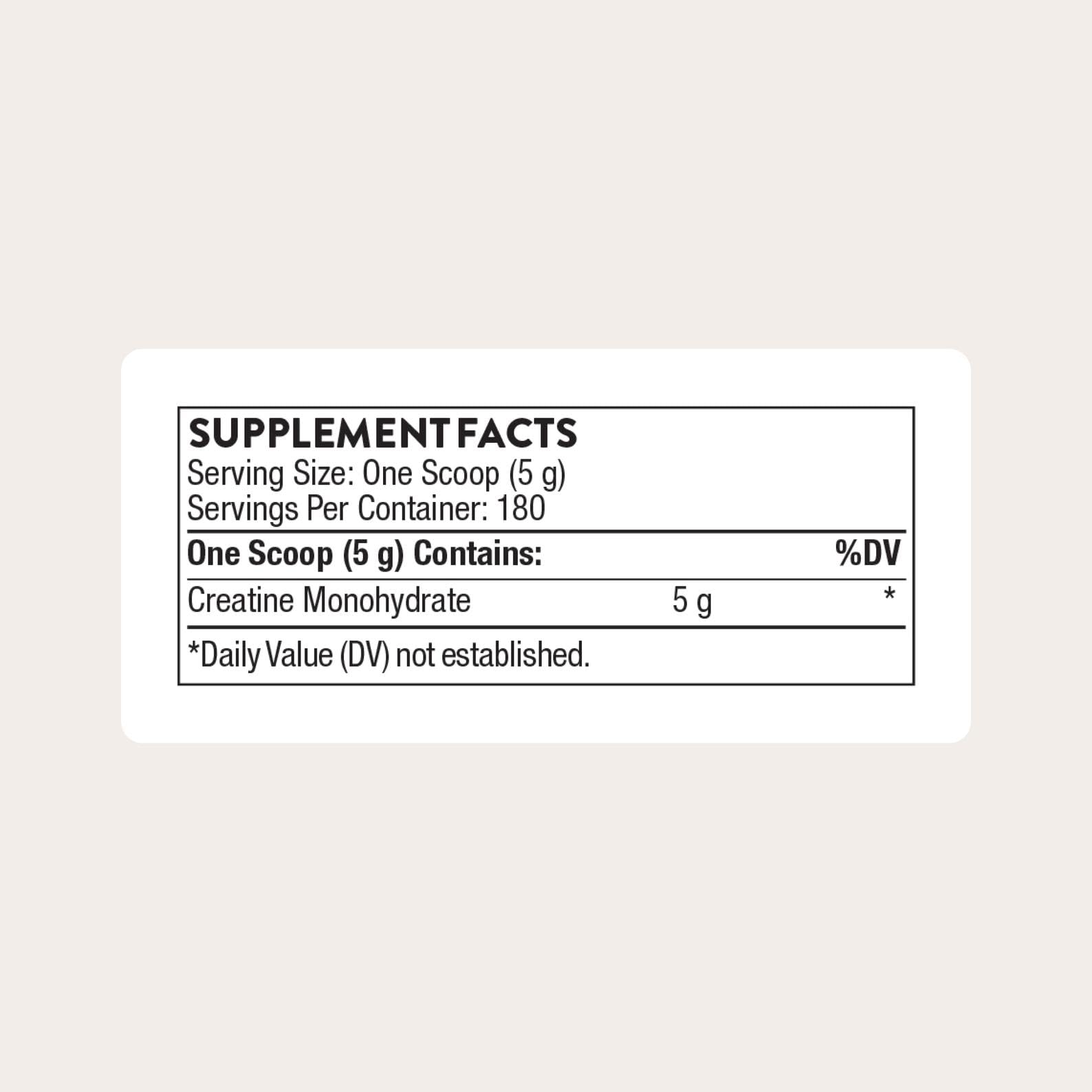 THORNE Creatine - Micronized Creatine Monohydrate Powder - Support for Muscles & Cognitive Function* - for Women & Men - Unflavored - NSF Certified for Sport - 5 g per Serving - 90 Servings