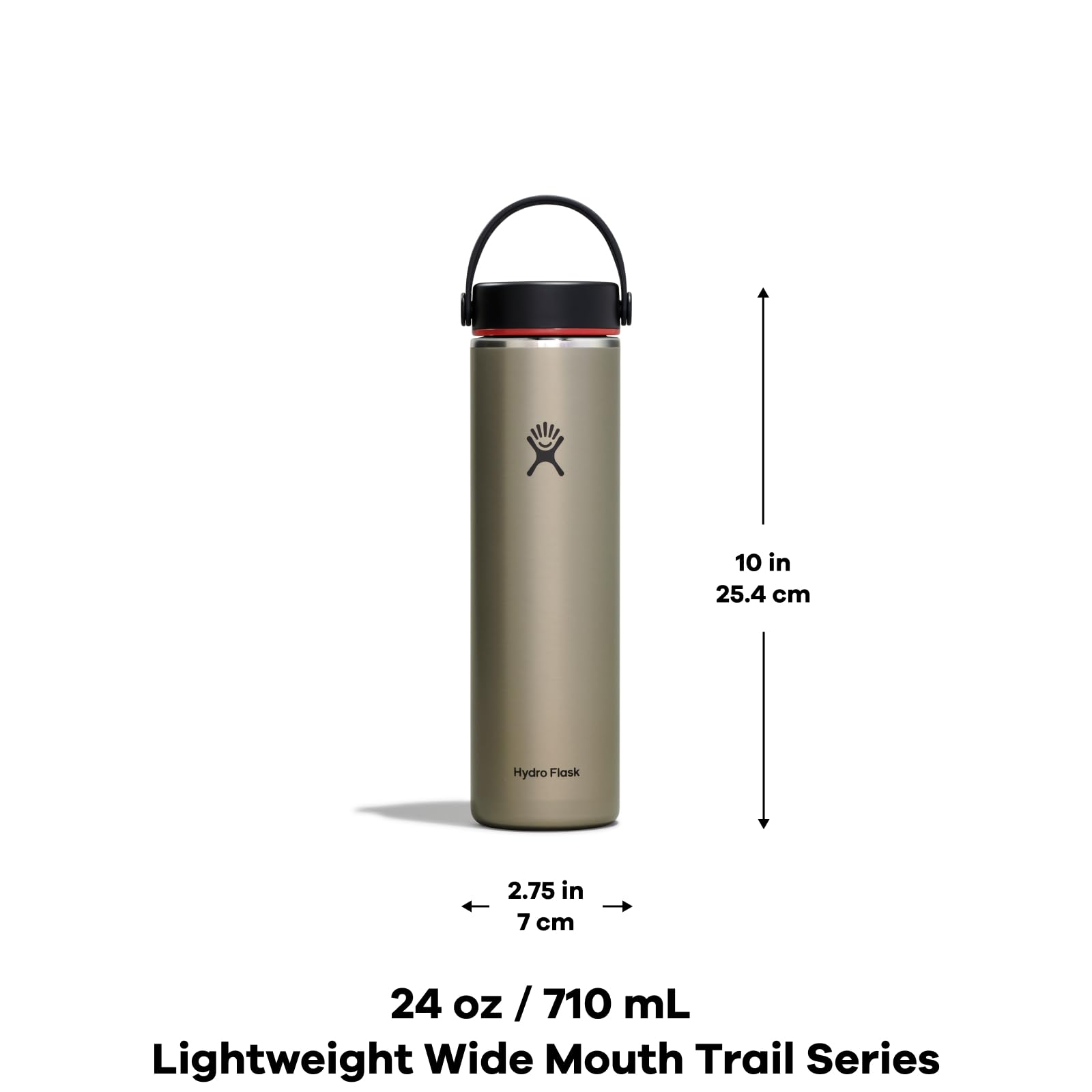 Hydro Flask 40 Oz Lightweight Trail Series Wide Flex Cap Serpentine- Hiking Water Bottle