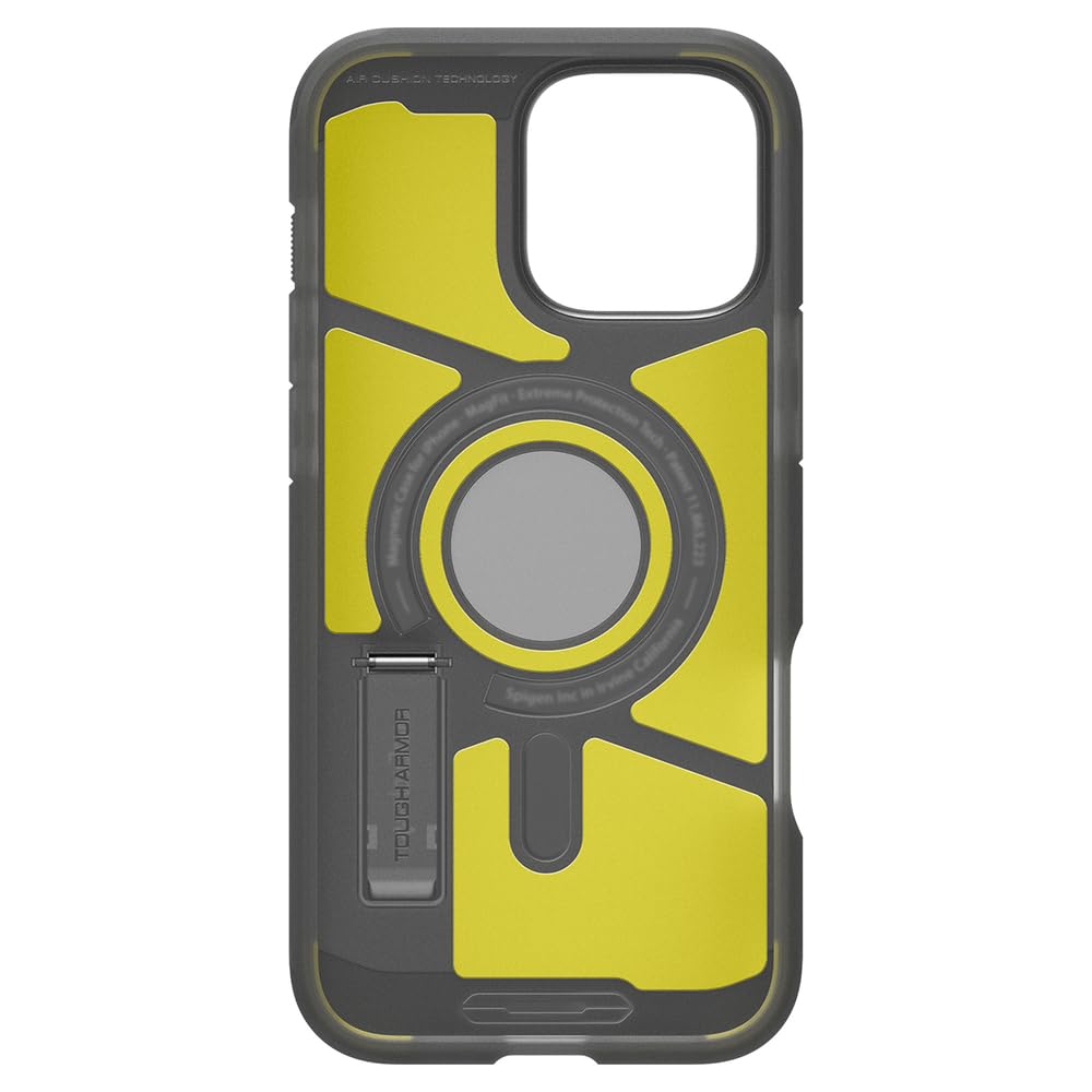 Spigen Tough Armor MagFit Designed for iPhone 15 Case (2023) [Kickstand] [Military-Grade Protection] Compatible with MagSafe - Black