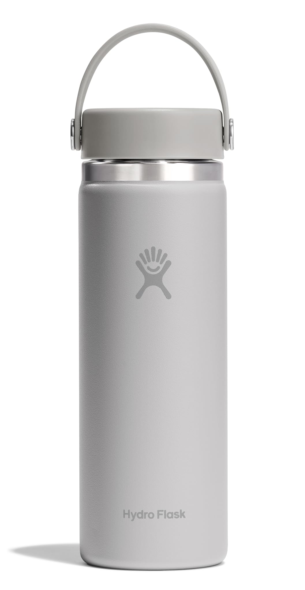 Hydro Flask Water Bottle - Insulated Stainless Steel - Wide Mouth Flex Lid, Non Spill, Leakproof and Refillable in 32 Oz White