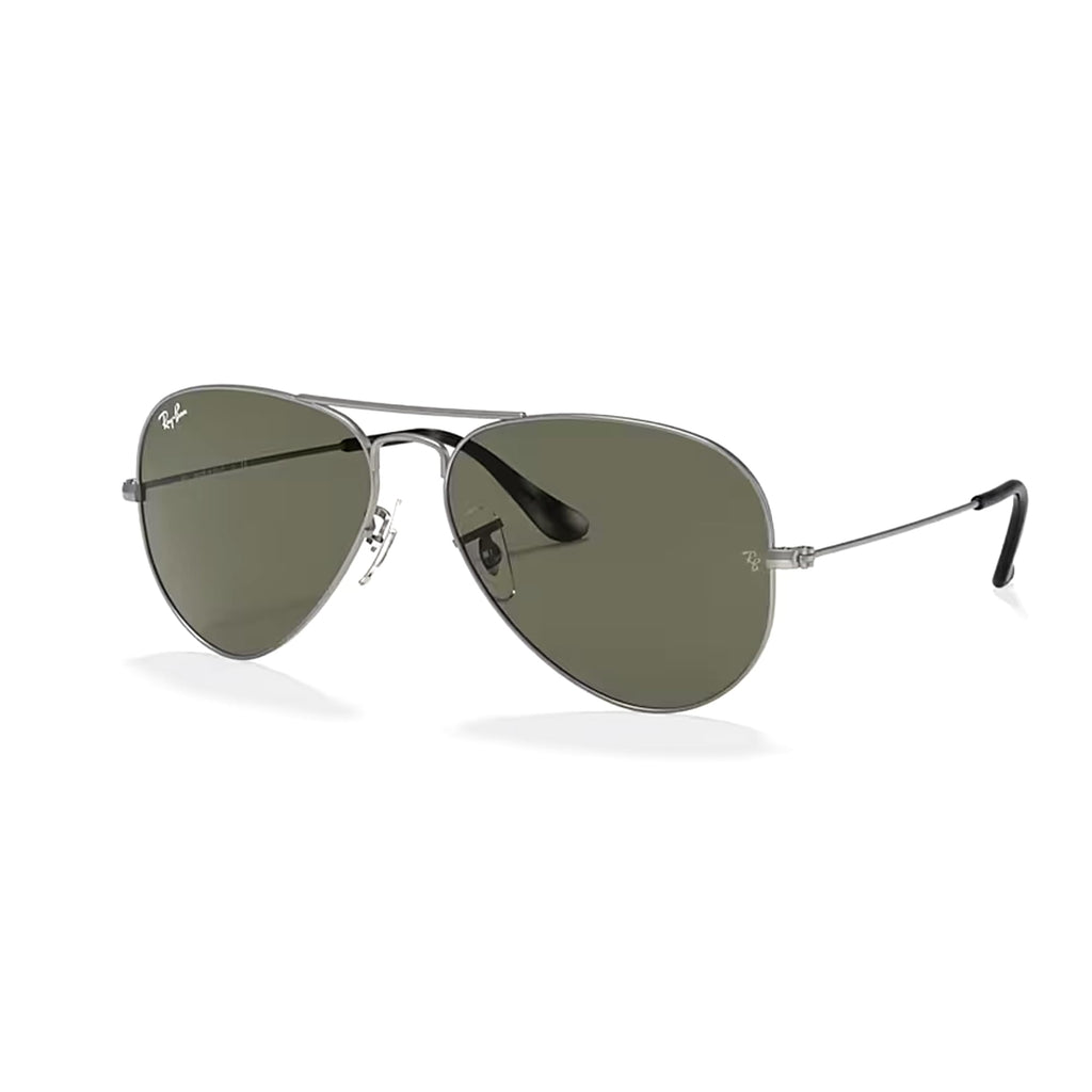 Ray-Ban RB3025 Metal Aviator Sunglasses For Men For Women +BUNDLE with ACCESSORY EYEWEAR KIT