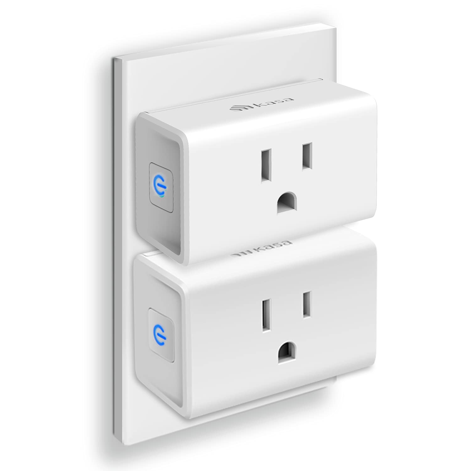 Kasa Smart Plug Mini 15A, Apple HomeKit Supported, Smart Outlet Works with Siri, Alexa & Google Home, UL Certified, App Control, Scheduling, Timer, 2.4G WiFi Only, 4 Count (Pack of 1) (EP25P4), White