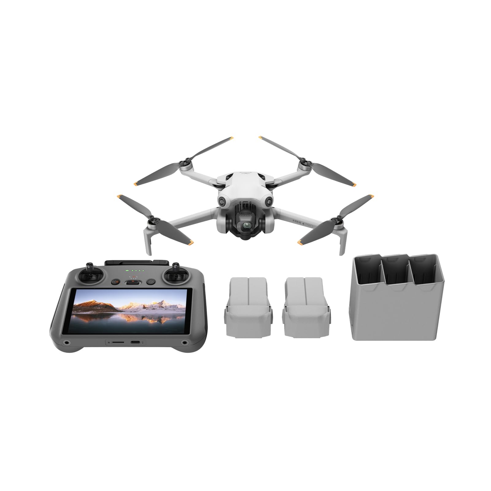 DJI Mini 4 Pro (DJI RC 2), Drones with Camera for Adults 4K, Under 0.549 lbs/249 g, 34 Mins Flight Time, 20km Max Video Transmission Distance, Omnidirectional Vision Sensing, Mini Drone for Beginners